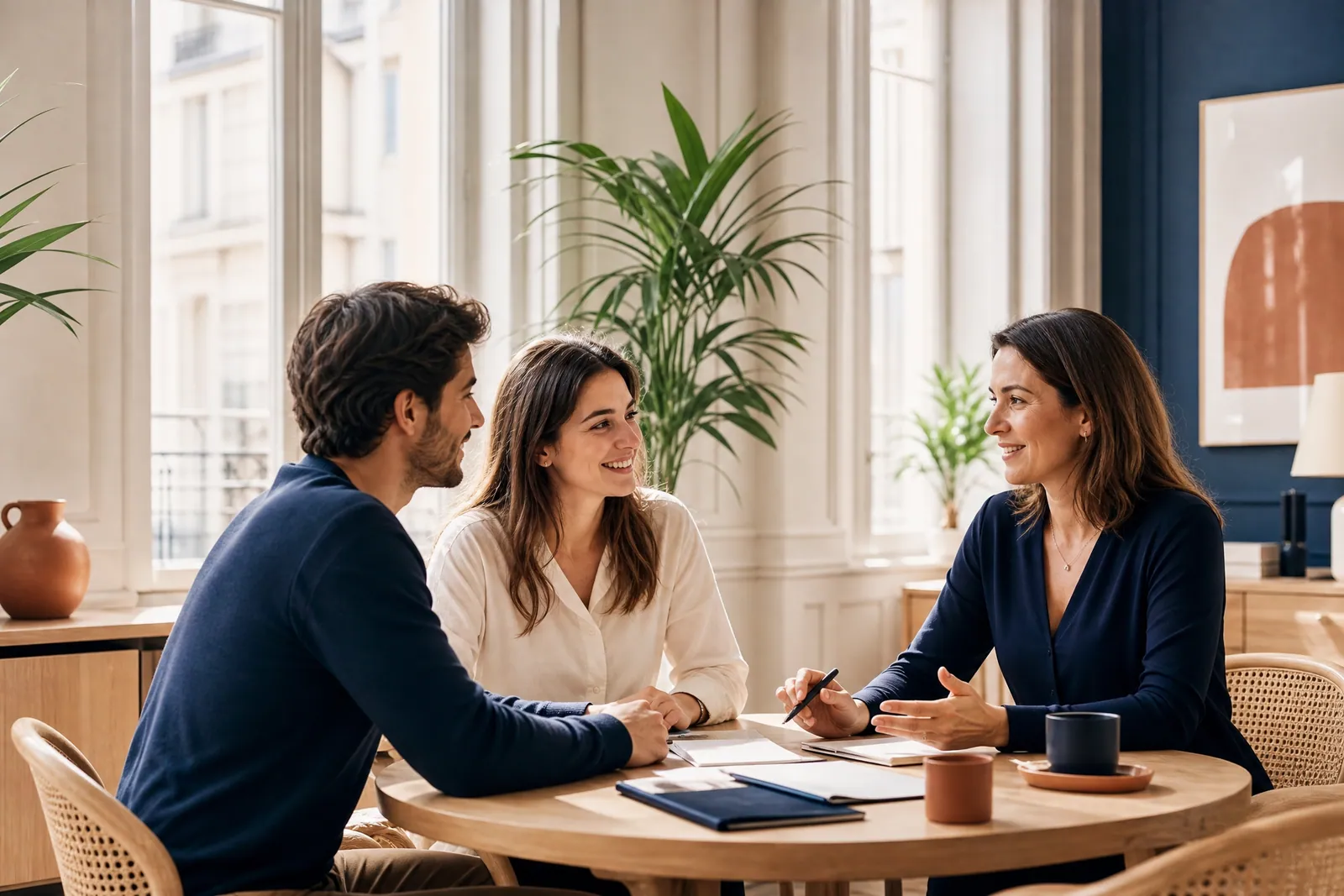 Échange avec un conseiller autour d’un projet de création d’entreprise