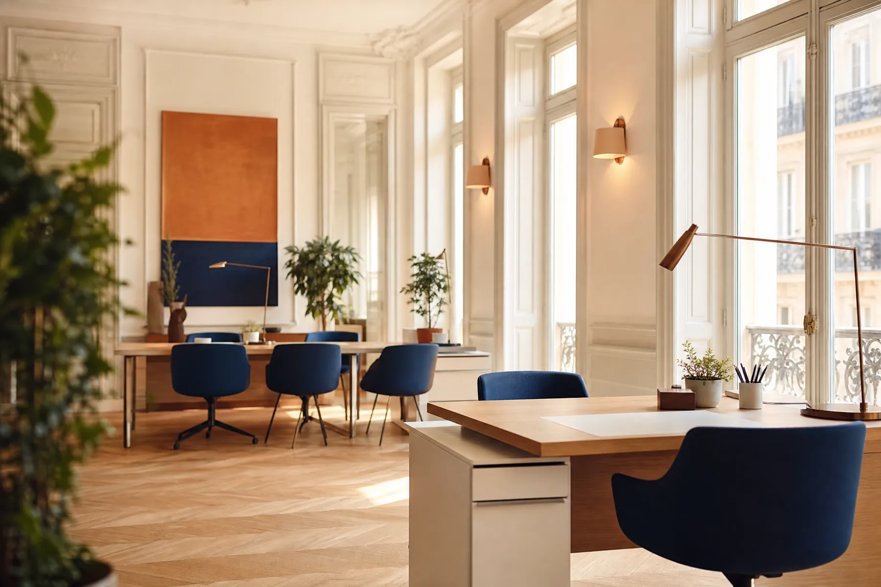 Espace de bureau clair et accueillant du cabinet Emet Expertise